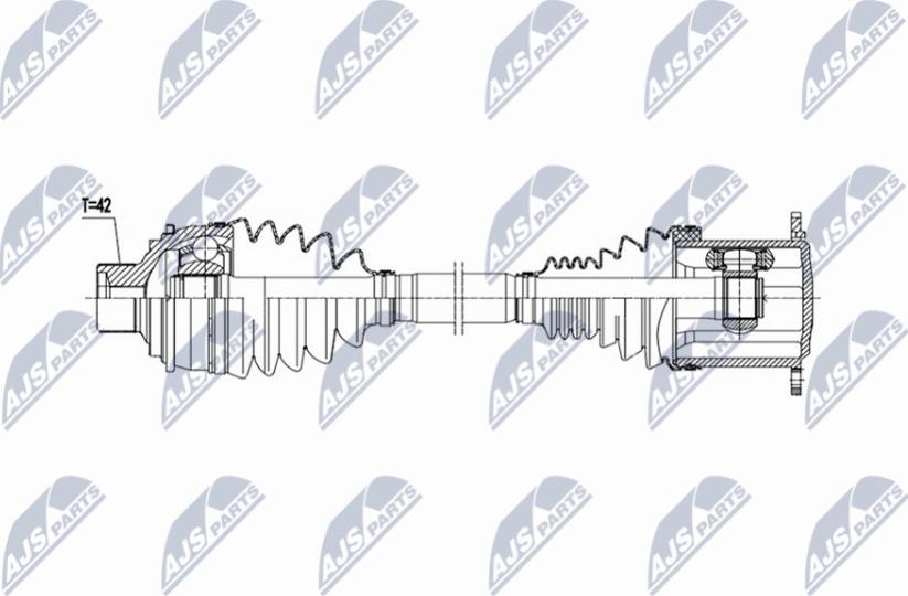 NTY NPW-AU-073 - Albero motore / Semiasse autozon.pro