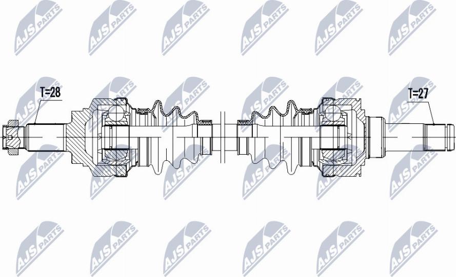 NTY NPW-BM-048 - Albero motore / Semiasse autozon.pro