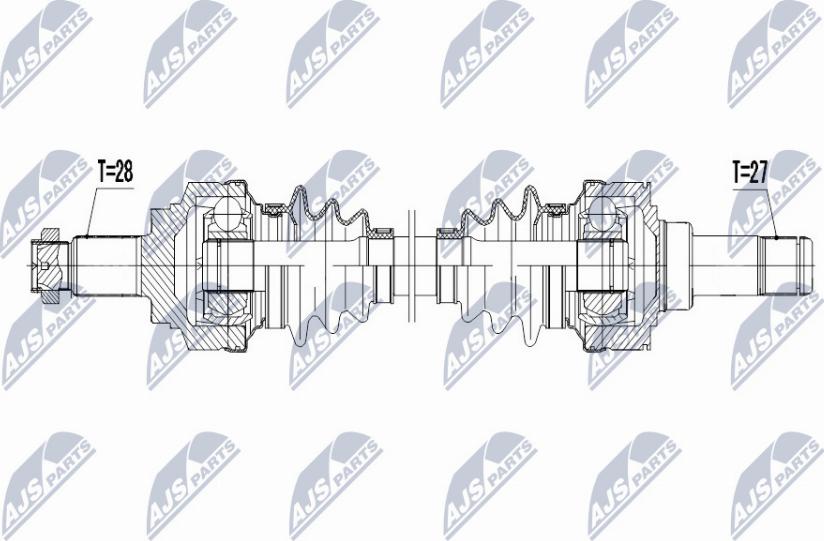 NTY NPW-BM-047 - Albero motore / Semiasse autozon.pro