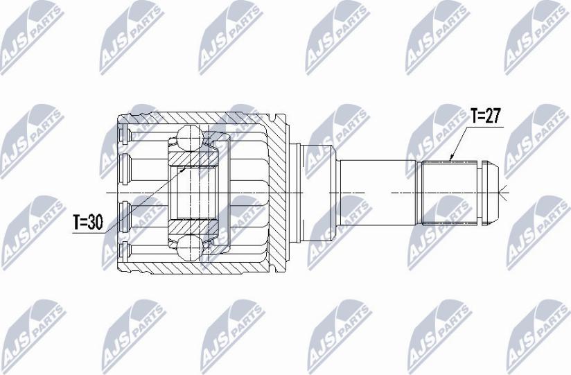 NTY NPW-BM-066 - Kit giunti, Semiasse autozon.pro