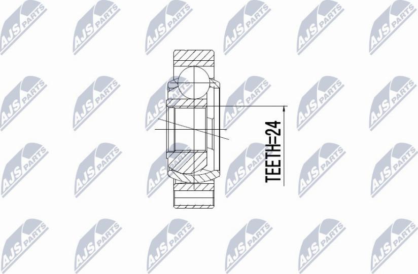 NTY NPW-BM-034 - Kit giunti, Semiasse autozon.pro