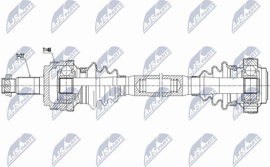 NTY NPW-BM-035 - Albero motore / Semiasse autozon.pro