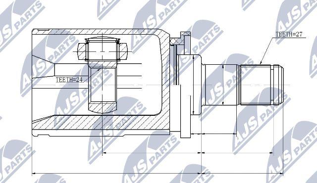 NTY NPW-BM-032 - Kit giunti, Semiasse autozon.pro