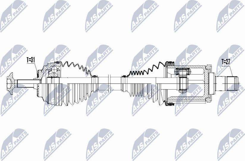 NTY NPW-BM-026 - Albero motore / Semiasse autozon.pro