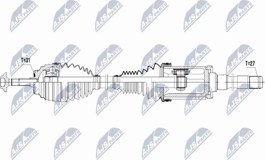 NTY NPW-BM-027 - Albero motore / Semiasse autozon.pro