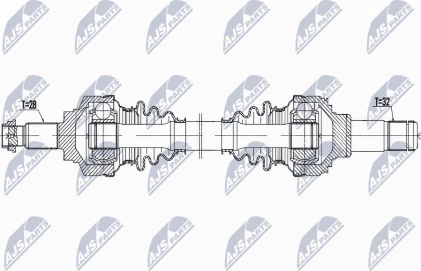 NTY NPW-BM-194 - Albero motore / Semiasse autozon.pro