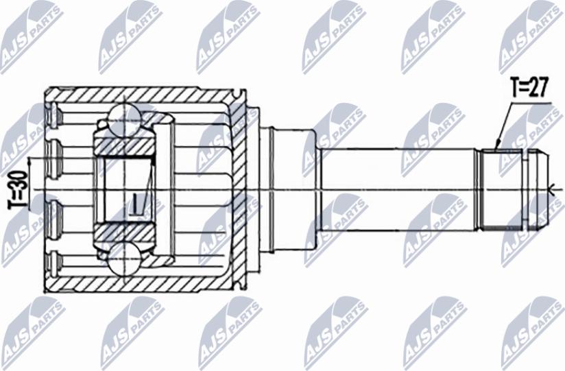 NTY NPW-BM-146 - Kit giunti, Semiasse autozon.pro