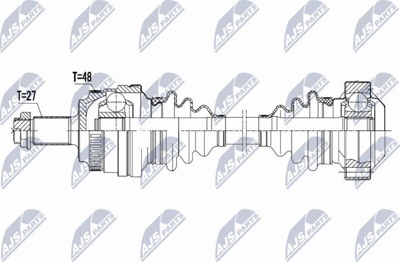 NTY NPW-BM-147 - Albero motore / Semiasse autozon.pro