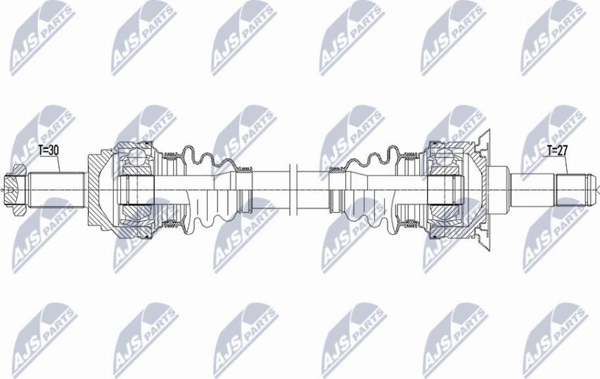 NTY NPW-BM-160 - Albero motore / Semiasse autozon.pro