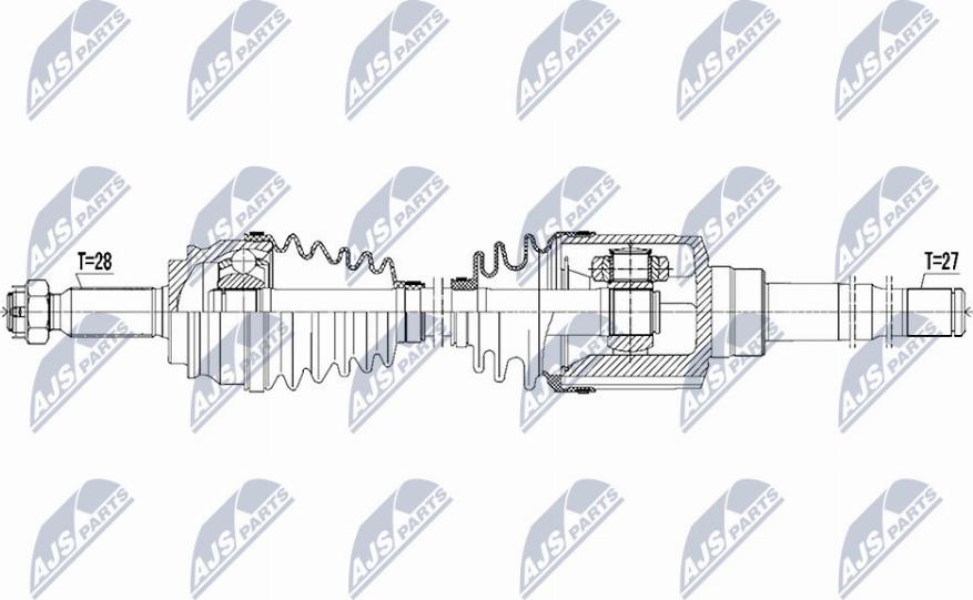 NTY NPW-CH-044 - Albero motore / Semiasse autozon.pro