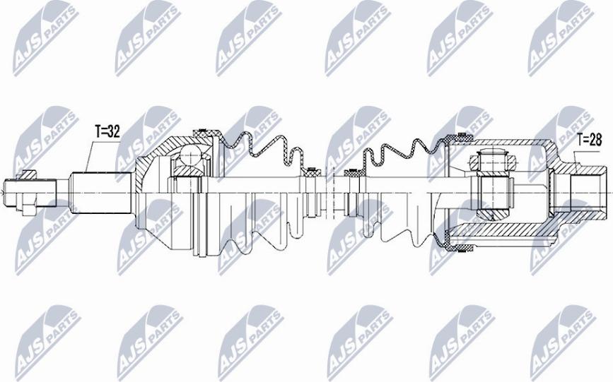 NTY NPW-CH-036 - Albero motore / Semiasse autozon.pro