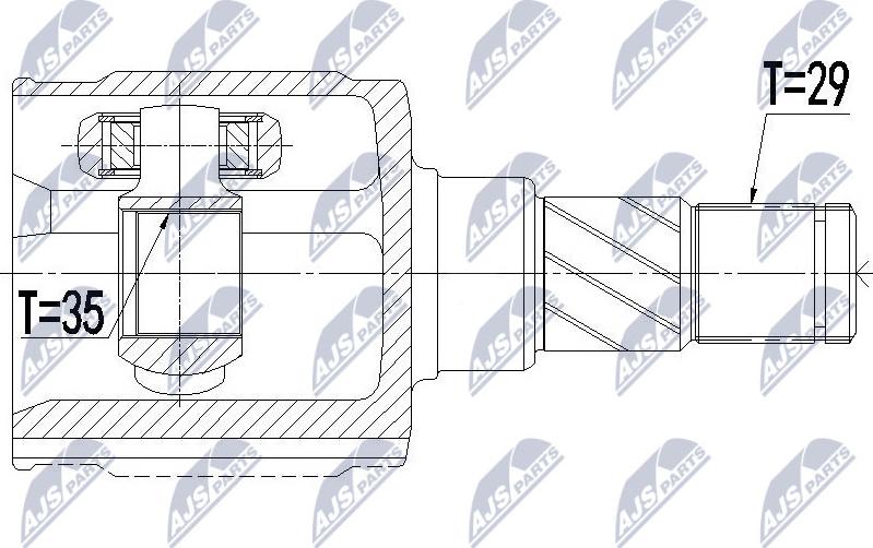 NTY NPW-CH-079 - Kit giunti, Semiasse autozon.pro