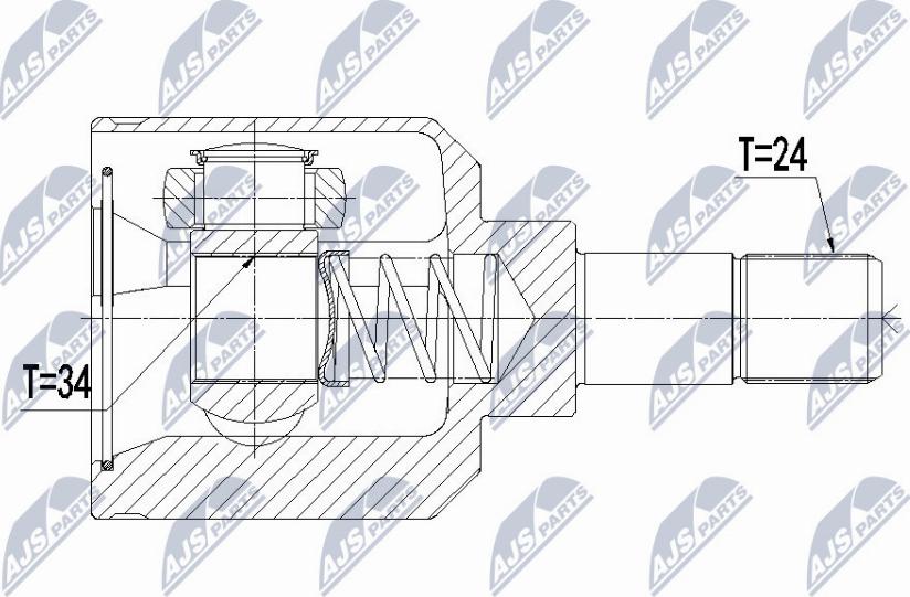 NTY NPW-CT-056 - Kit giunti, Semiasse autozon.pro