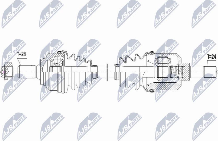 NTY NPW-CT-051 - Albero motore / Semiasse autozon.pro