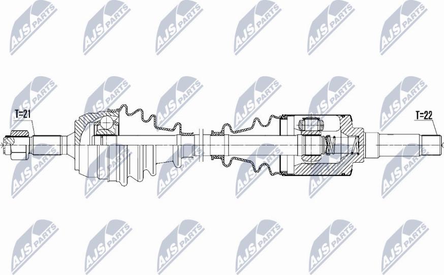 NTY NPW-CT-067 - Albero motore / Semiasse autozon.pro