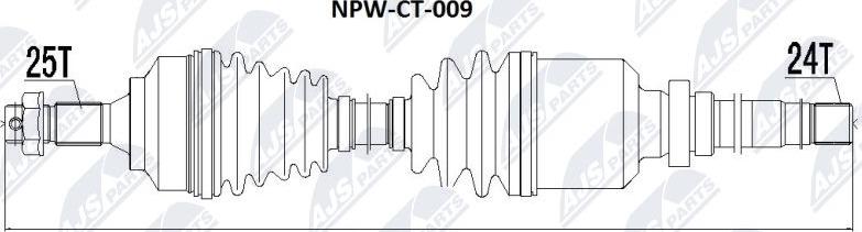 NTY NPW-CT-009 - Albero motore / Semiasse autozon.pro