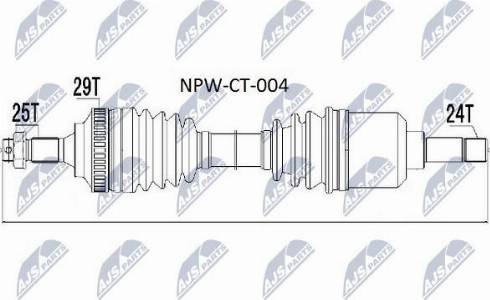 NTY NPW-CT-004 - Albero motore / Semiasse autozon.pro