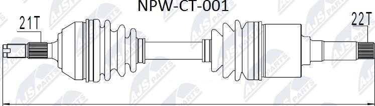 NTY NPW-CT-001 - Albero motore / Semiasse autozon.pro