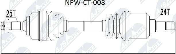 NTY NPW-CT-008 - Albero motore / Semiasse autozon.pro