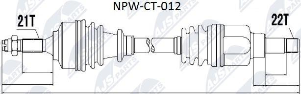 NTY NPW-CT-012 - Albero motore / Semiasse autozon.pro