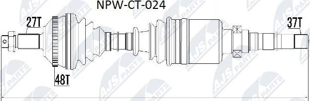 NTY NPW-CT-024 - Albero motore / Semiasse autozon.pro