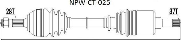 NTY NPW-CT-025 - Albero motore / Semiasse autozon.pro