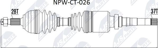 NTY NPW-CT-026 - Albero motore / Semiasse autozon.pro