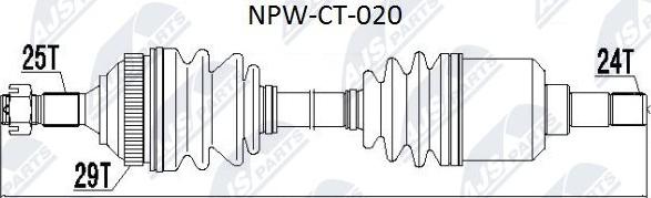 NTY NPW-CT-020 - Albero motore / Semiasse autozon.pro