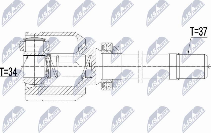 NTY NPW-CT-108 - Kit giunti, Semiasse autozon.pro