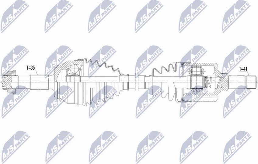 NTY NPW-CT-117 - Albero motore / Semiasse autozon.pro