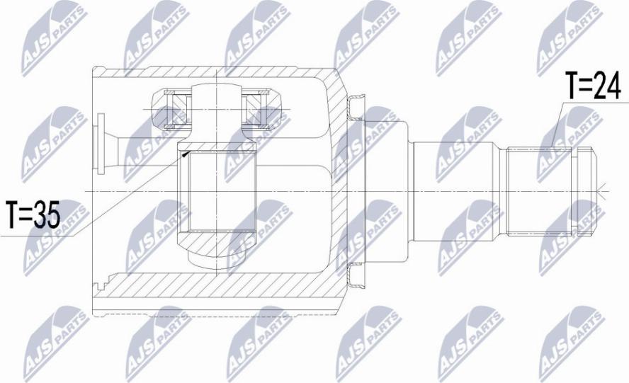 NTY NPW-CT-124 - Kit giunti, Semiasse autozon.pro