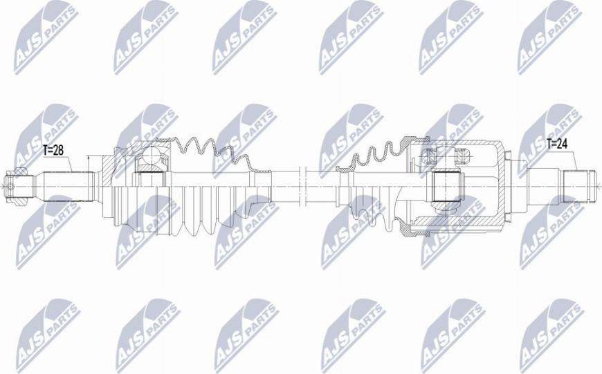 NTY NPW-CT-125 - Albero motore / Semiasse autozon.pro