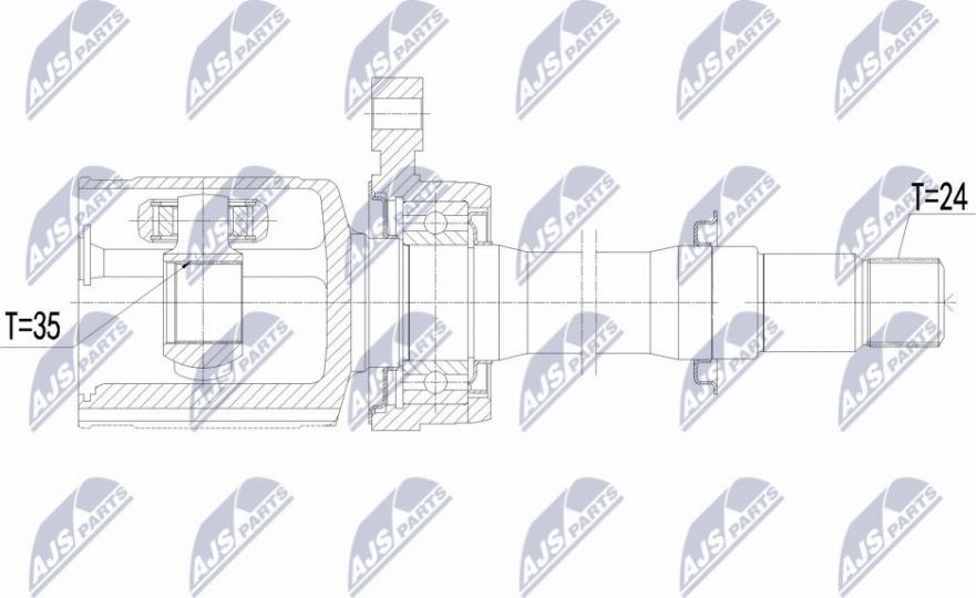 NTY NPW-CT-126 - Kit giunti, Semiasse autozon.pro