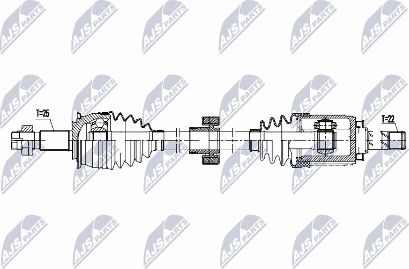 NTY NPW-DW-059 - Albero motore / Semiasse autozon.pro