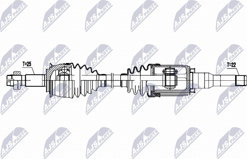 NTY NPW-DW-055 - Albero motore / Semiasse autozon.pro