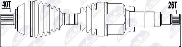 NTY NPW-FR-049 - Albero motore / Semiasse autozon.pro