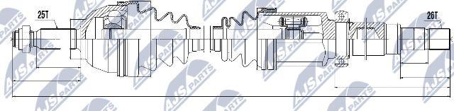 NTY NPW-FR-056 - Albero motore / Semiasse autozon.pro