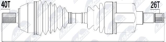 NTY NPW-FR-050 - Albero motore / Semiasse autozon.pro