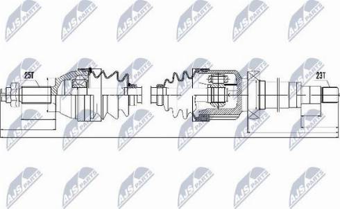 NTY NPW-FR-057 - Albero motore / Semiasse autozon.pro