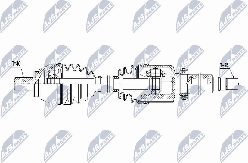 NTY NPW-FR-086 - Albero motore / Semiasse autozon.pro