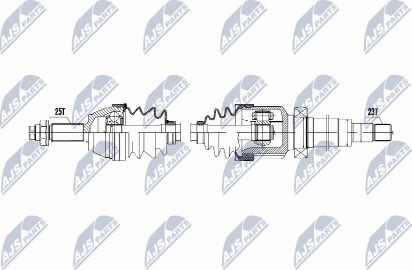 NTY NPW-FR-030 - Albero motore / Semiasse autozon.pro