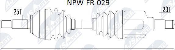 NTY NPW-FR-029 - Albero motore / Semiasse autozon.pro