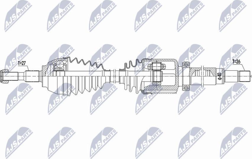 NTY NPW-FR-115 - Albero motore / Semiasse autozon.pro