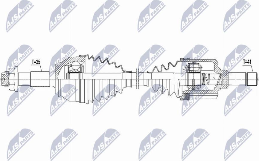 NTY NPW-FT-037 - Albero motore / Semiasse autozon.pro