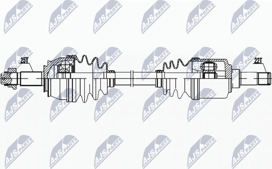 NTY NPW-FT-075 - Albero motore / Semiasse autozon.pro