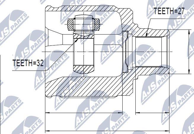 NTY NPW-HD-019 - Kit giunti, Semiasse autozon.pro