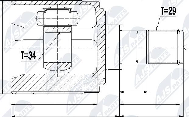 NTY NPW-HD-018 - Kit giunti, Semiasse autozon.pro