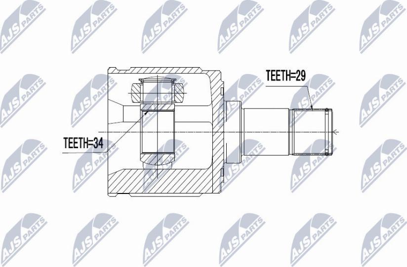 NTY NPW-HD-039 - Kit giunti, Semiasse autozon.pro