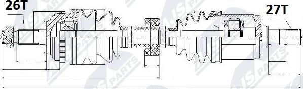 NTY NPW-HD-025 - Albero motore / Semiasse autozon.pro