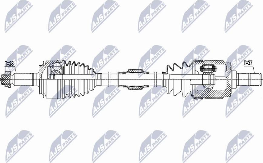 NTY NPW-HD-073 - Albero motore / Semiasse autozon.pro